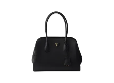 PRADA Medium Leather Tote Bag "Black"