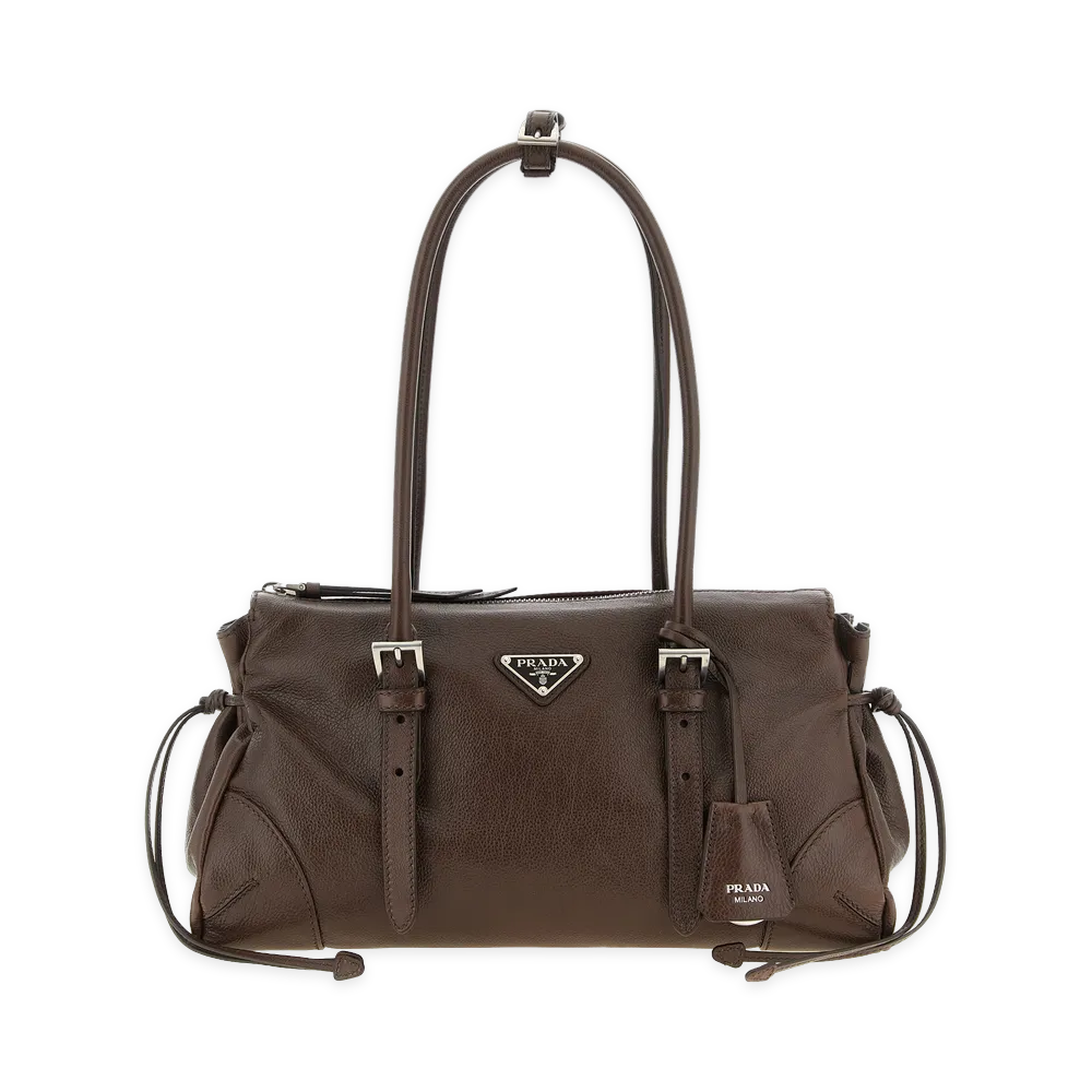 PRADA Women's Medium Karin Shopping Bag "Brown"