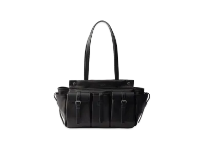 PRADA Route Large Leather Tote Bag "Black"