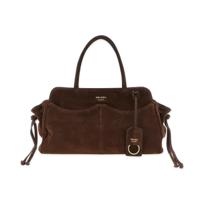 PRADA Women's Carry Large Shoulder Bag "Brown"