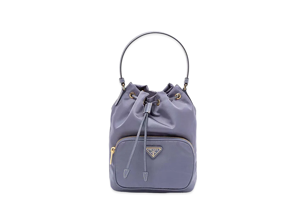 PRADA Women's Duet Bucket Bag "Light Blue"