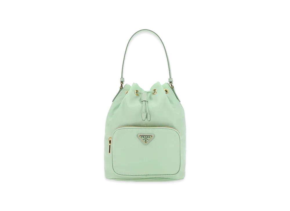 PRADA Women's Re-Nylon Bucket Bag "Acqua"
