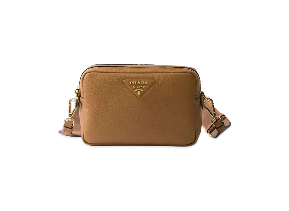 PRADA Women's Small Leather Shoulder Bag "Brown"
