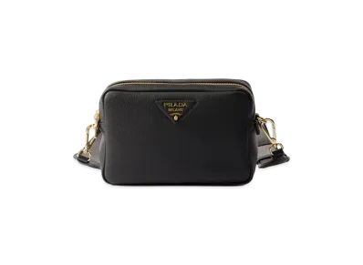 PRADA Women's Small Leather Shoulder Bag "Black"