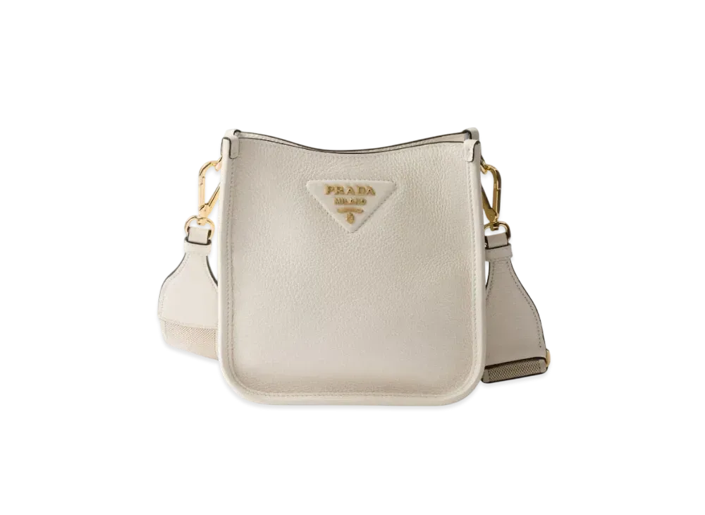 PRADA Leather Mini Shoulder Bag "White"