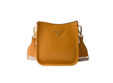 PRADA Leather Mini Shoulder Bag "Amber"