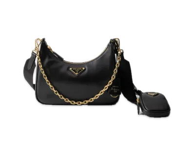 PRADA Re-Edition 2005 Leather Bag "Black"
