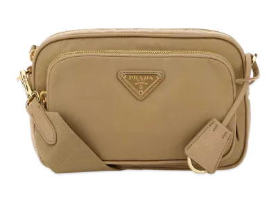 PRADA Women's Re-Nylon Crossbody Bag "Beige"