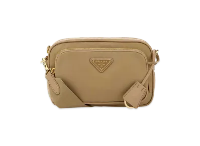 PRADA Women's Re-Nylon Crossbody Bag "Beige"