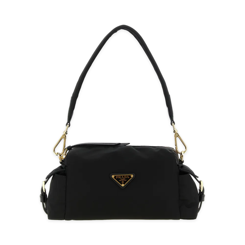 PRADA Women's Explore Small In Re-Nylon Shoulder Bag "Black"