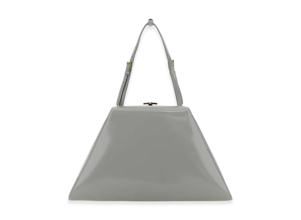 PRADA Women's Leather Handbag "Light Gray"