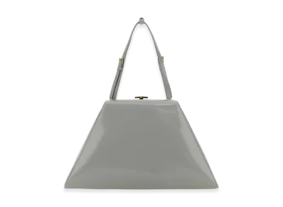 PRADA Women's Leather Handbag "Light Gray"