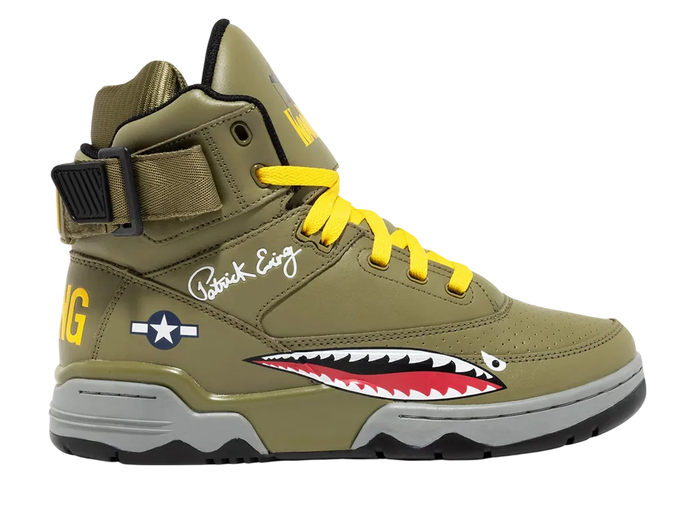 Kool G Rap x Ewing Athletics 33 Hi "Olive/Red/Yellow"