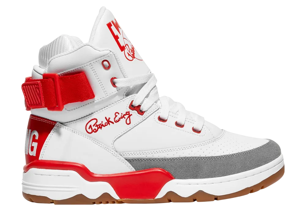 Ewing Athletics 33 Hi "White/Red/Grey/Gum"