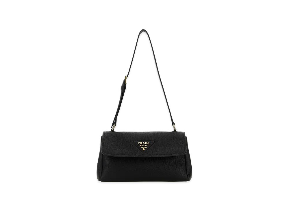 PRADA Women's Leather Small Shoulder Bag "Black"