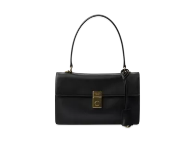 PRADA Medium Leather Shoulder Bag "Black"