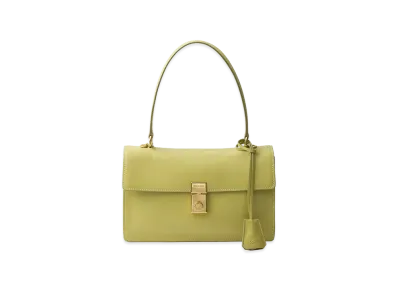 PRADA Soft Sound Medium Leather Shoulder Bag "Pistachio Green"