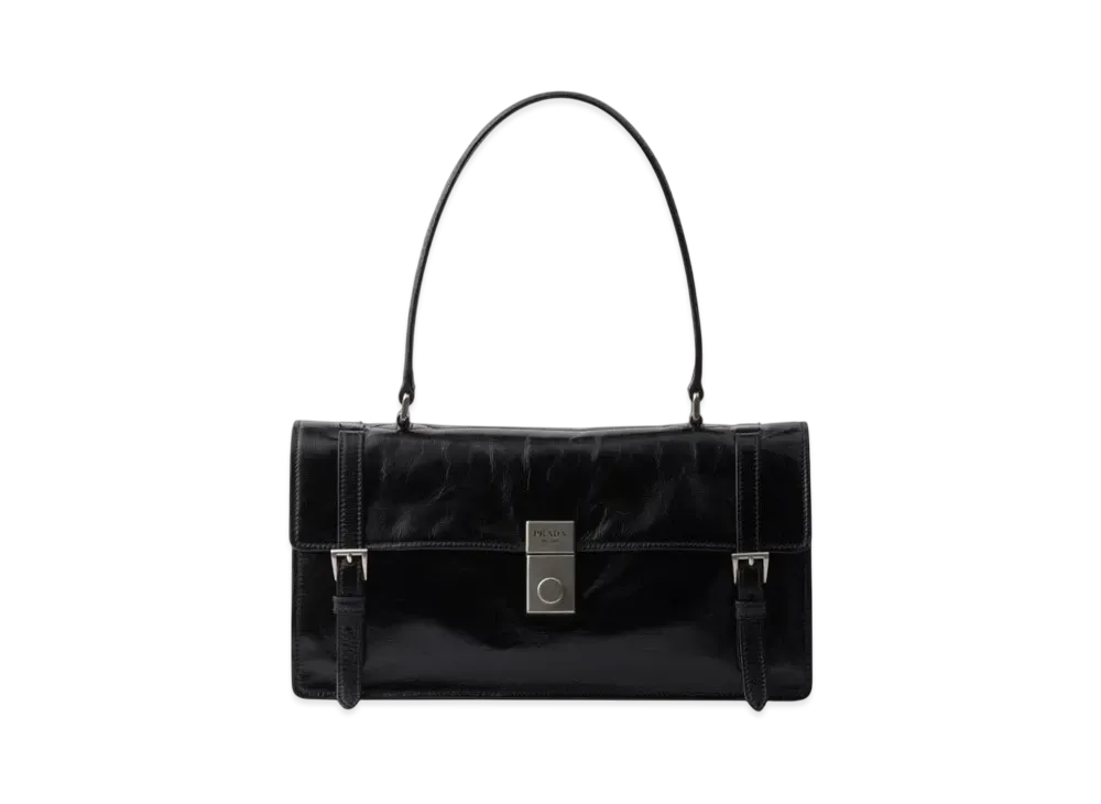 PRADA Medium Leather Handbag "Black"
