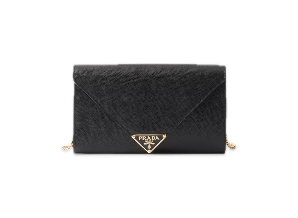 PRADA Saffiano Leather Mini Bag "Black"