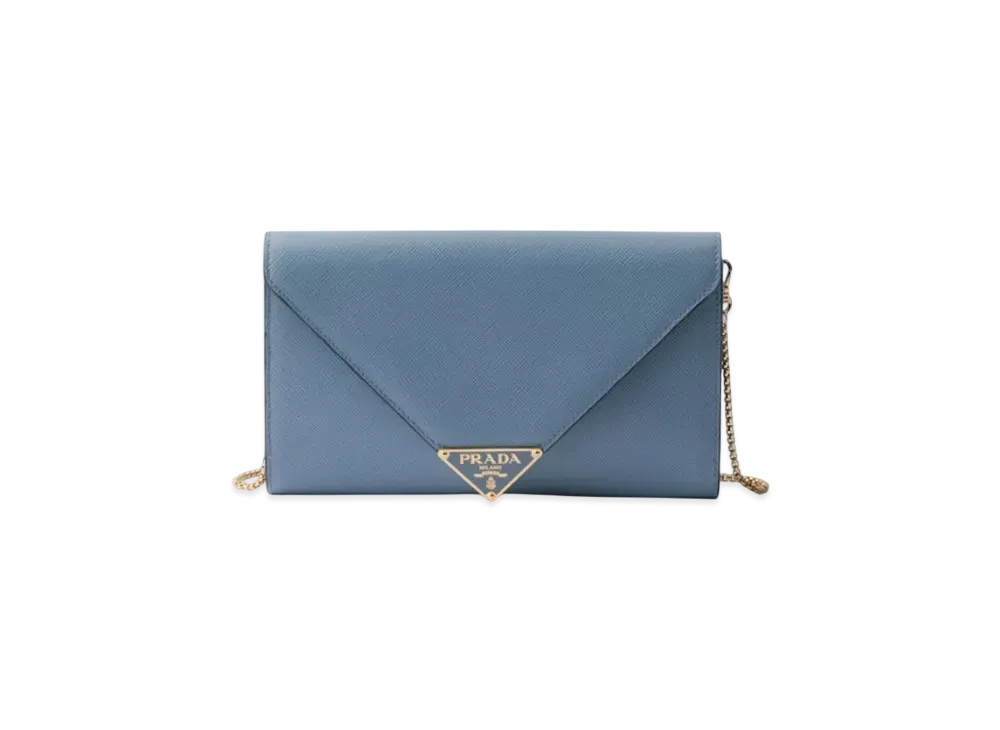 PRADA Saffiano Leather Mini-Bag "Light Blue"