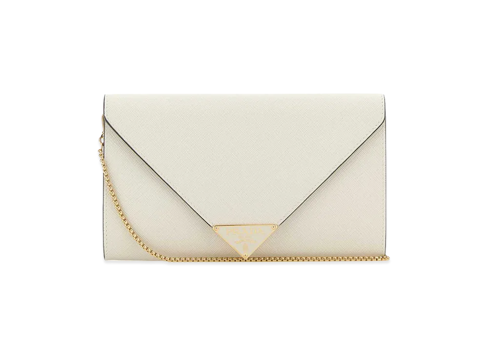 PRADA Wonen's Leather Mini Crossbody Bag "White"