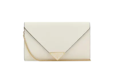 PRADA Wonen's Leather Mini Crossbody Bag "White"