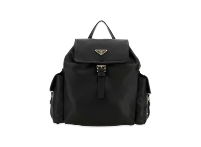 PRADA Women's Leather Backpack "Black"