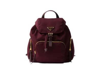 PRADA Small Re-Nylon Backpack "Burgundy"