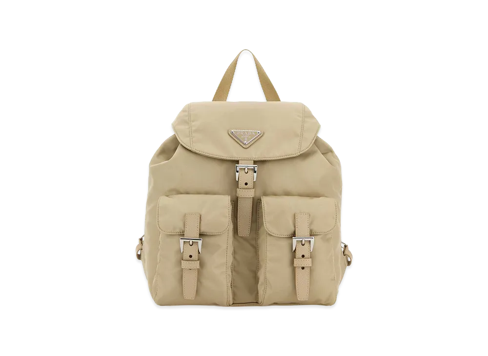 PRADA Women's Re-Nylon Small Backpack "Beige"