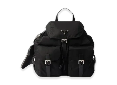 PRADA Medium Re-Nylon Backpack with Pouch "Black"