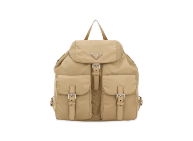 PRADA Wonen's Canvas Backpack "Camel"
