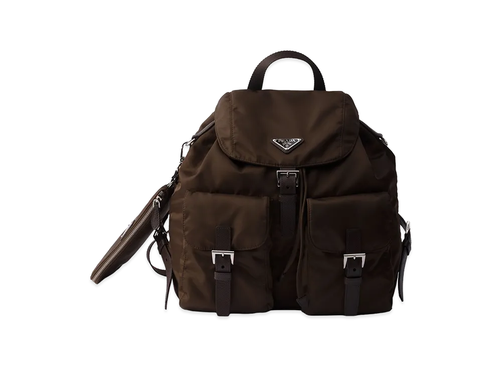PRADA Medium Re-Nylon Backpack "Sienna Brown"