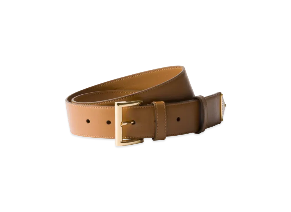 PRADA Leather Belt "Camel"