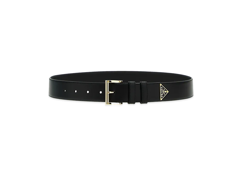 PRADA Women's 'City Calf' Belt "Black"