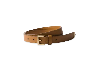PRADA Saffiano Leather Belt "Camel"
