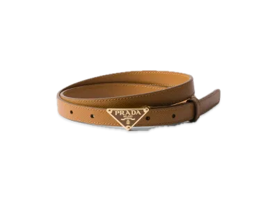 PRADA Saffiano Leather Belt "Camel"