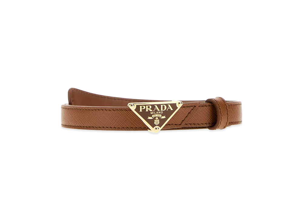 PRADA Women's Leather Belt "Camel"