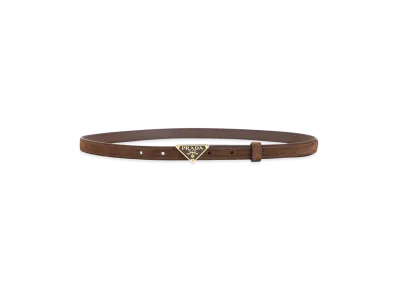 PRADA Women's Suede Belt "Brown"