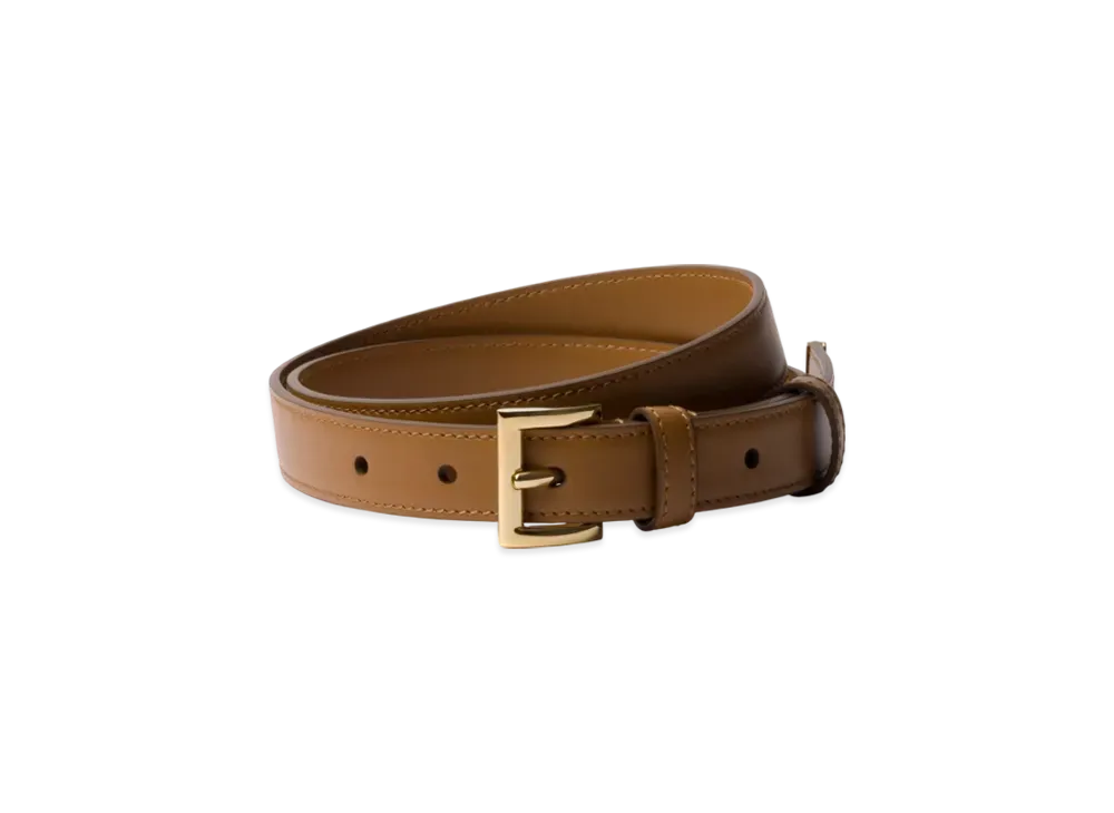 PRADA Leather Belt "Camel"