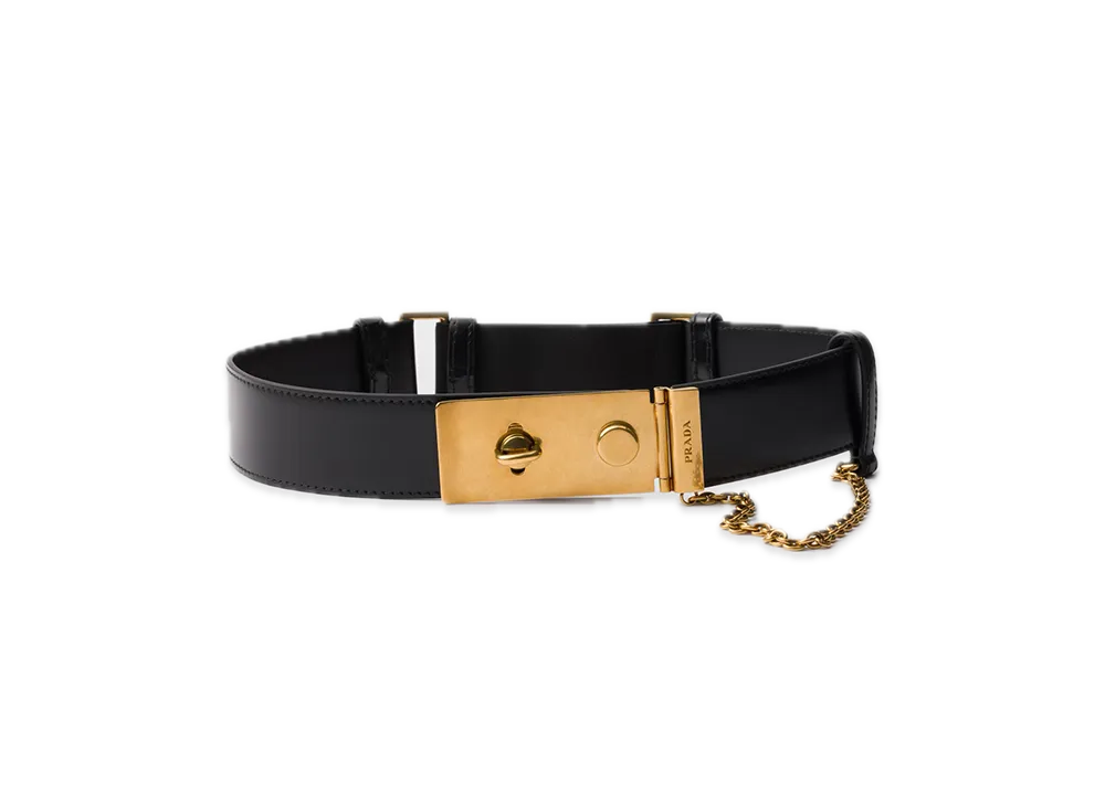 PRADA Leather Belt "Black"