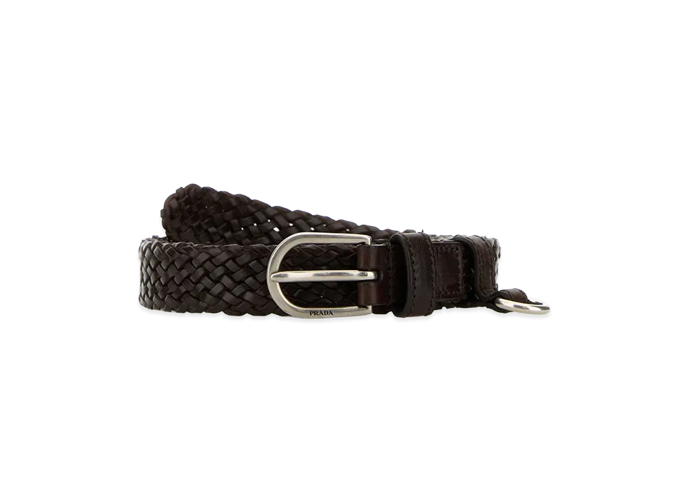 PRADA Women's Leather Belt "Brown"