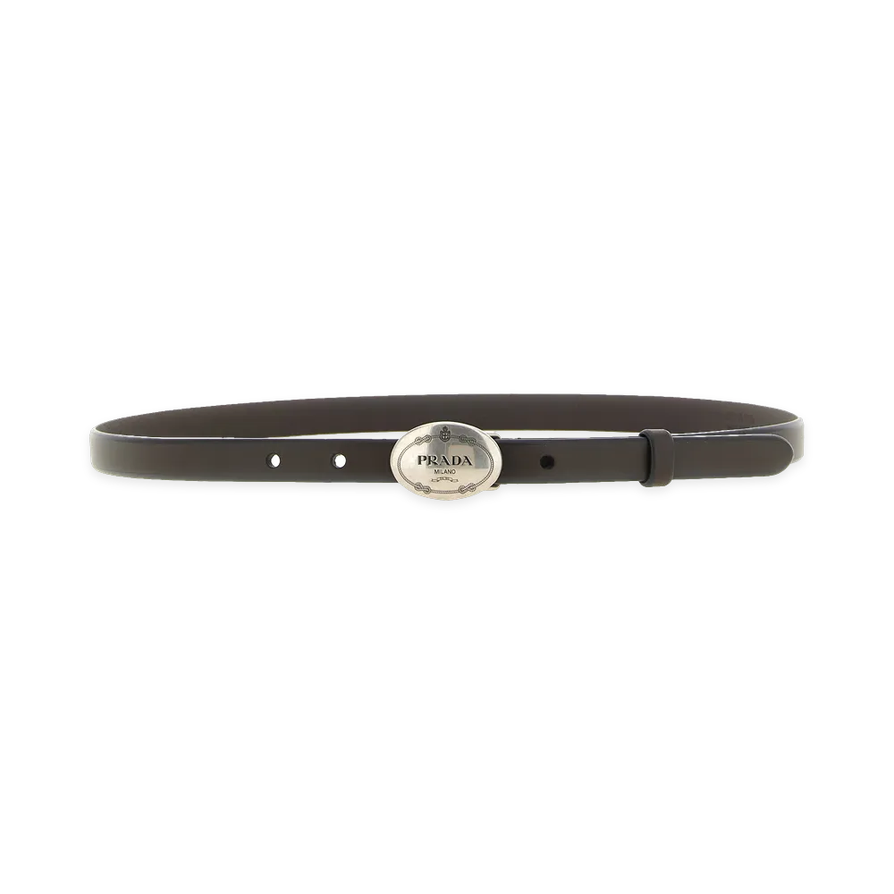 PRADA Women's Leather Belt "Brown"