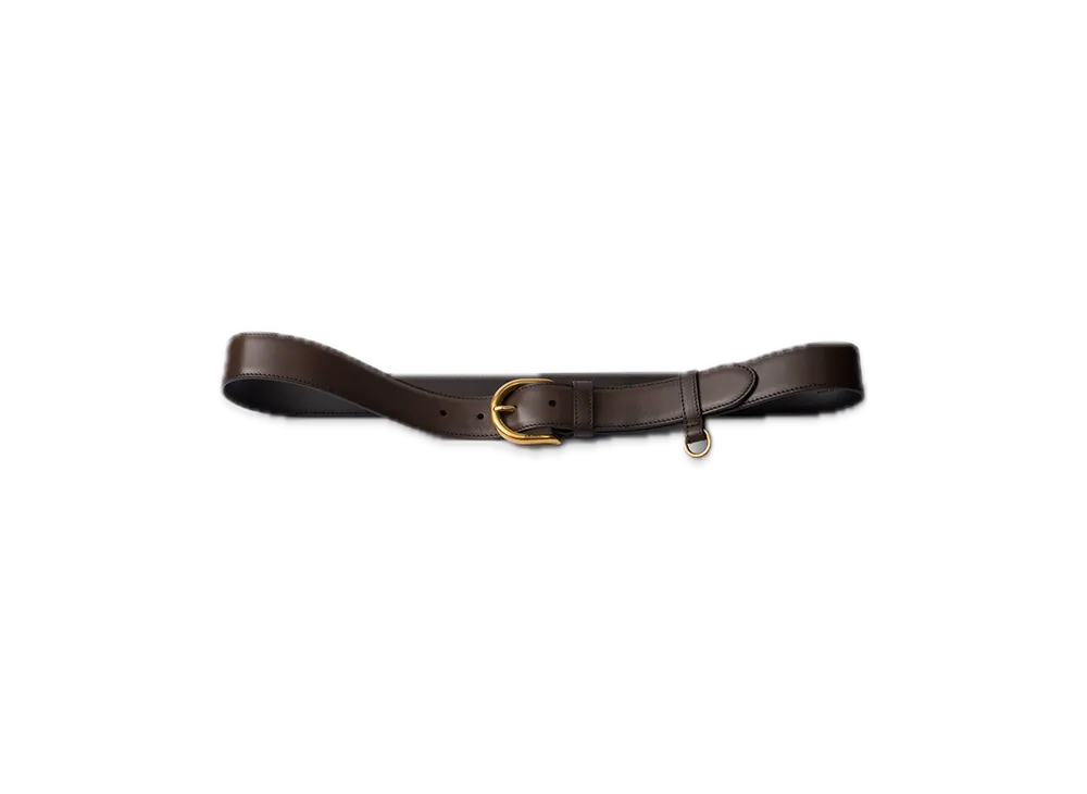 PRADA Leather Belt "Dark Brown"