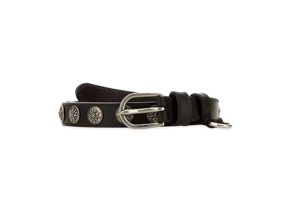 PRADA Women's Leather Belt "Brown"