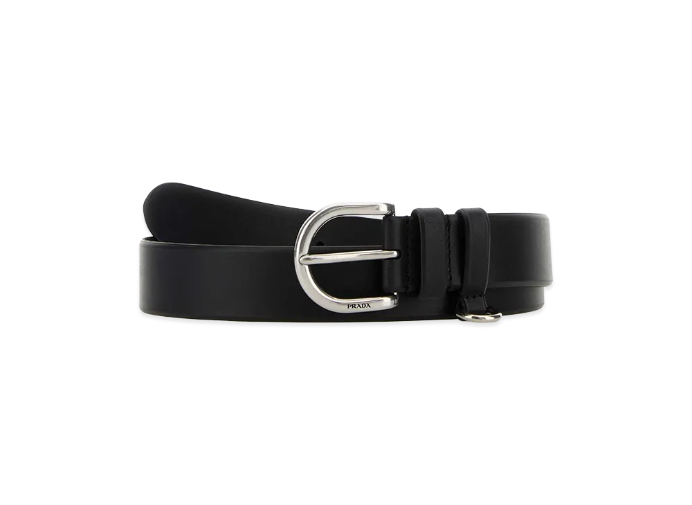 PRADA Women's Leather Belt "Black"