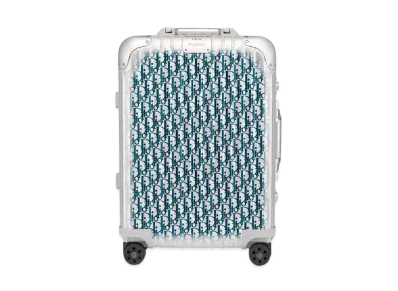 Dior and Rimoa Carry On Luggage Dior Oblique Aluminum "Blue"