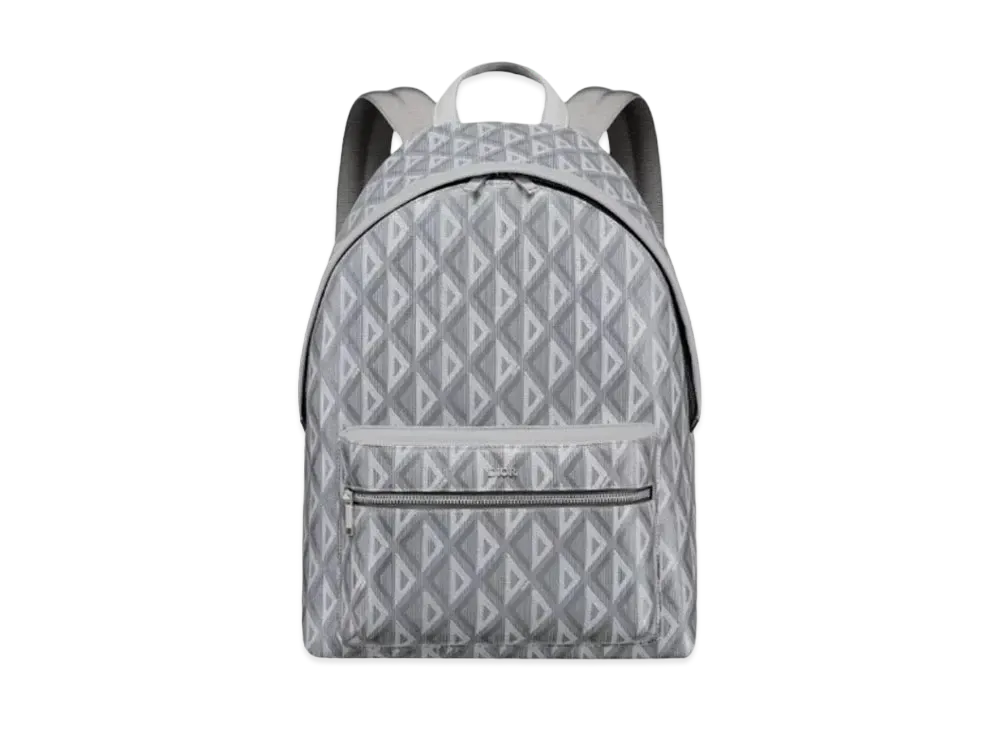 Dior Rider Backpack CD Diamond Canvas Smooth Calfskin "Gray"