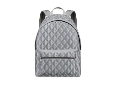 Dior Rider Backpack CD Diamond Canvas Smooth Calfskin "Gray"