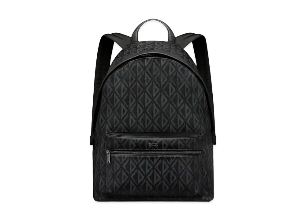 Dior Rider Backpack CD Diamond Canvas Smooth Calfskin "Black"