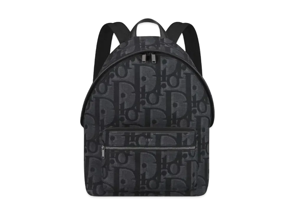 Dior Maxi Oblique Jacquard Rider Backpack "Black"